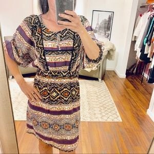 Jessica Simpson Ivory Boho Print Dress Size XS